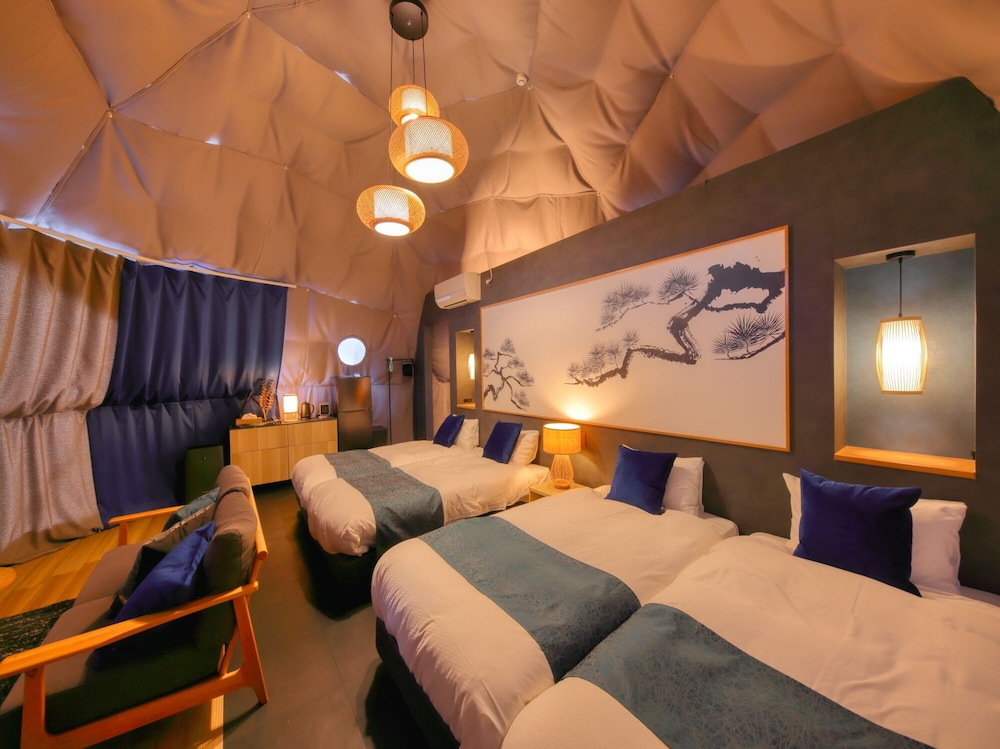 デラックス テント マウンテンビュー 客室5 | 嶺乃華 Mt.Fuji Glamping Terrace MINENOHANA