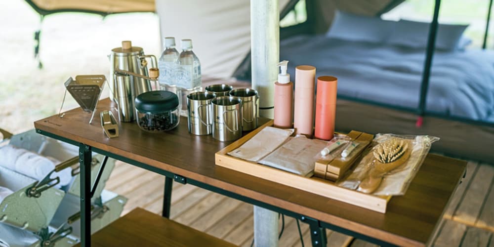 Field Villa 大自然を感じる大型テント　ダブル 客室6 | Snow Peak FIELD SUITE SPA HEADQUARTERS