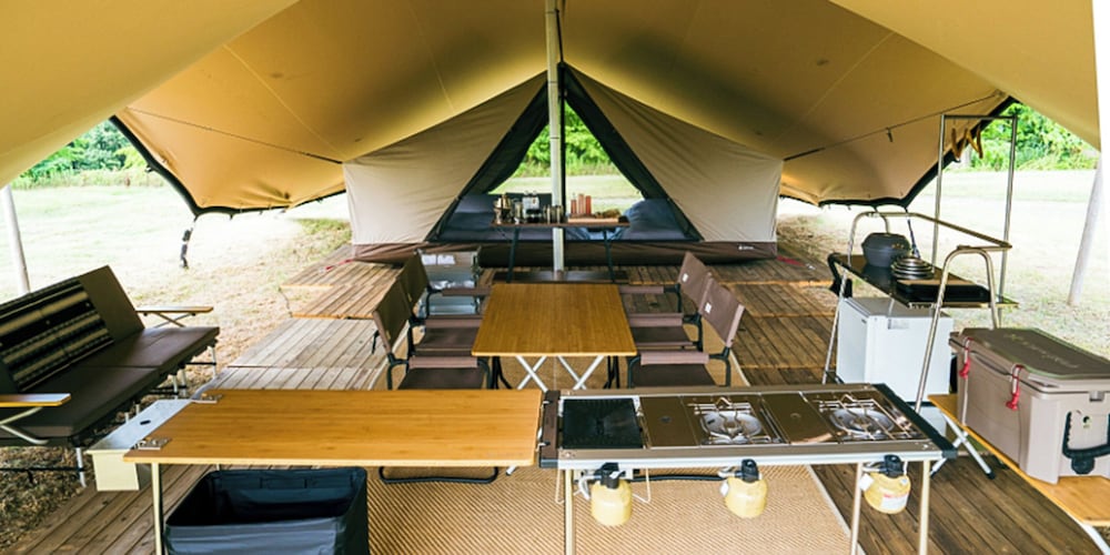 Field Villa 大自然を感じる大型テント　ダブル 客室5 | Snow Peak FIELD SUITE SPA HEADQUARTERS