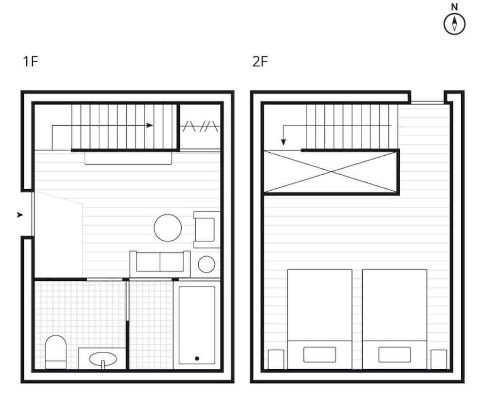 [KANMURI] スタンダード ツインルーム 禁煙 (フロント施設から0m) 客室5 | NIPPONIA HOTEL 伊賀上野 城下町