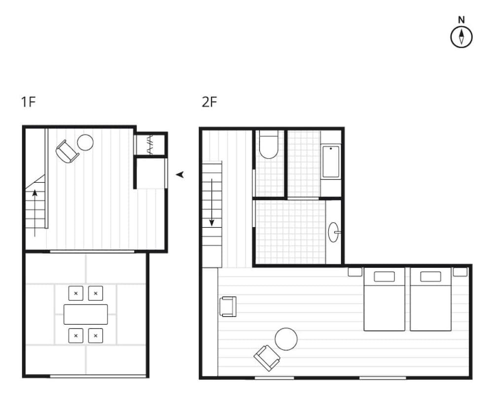[MITAKE] スタンダード 4 人部屋 禁煙 (フロント施設から850m) 客室6 | NIPPONIA HOTEL 伊賀上野 城下町