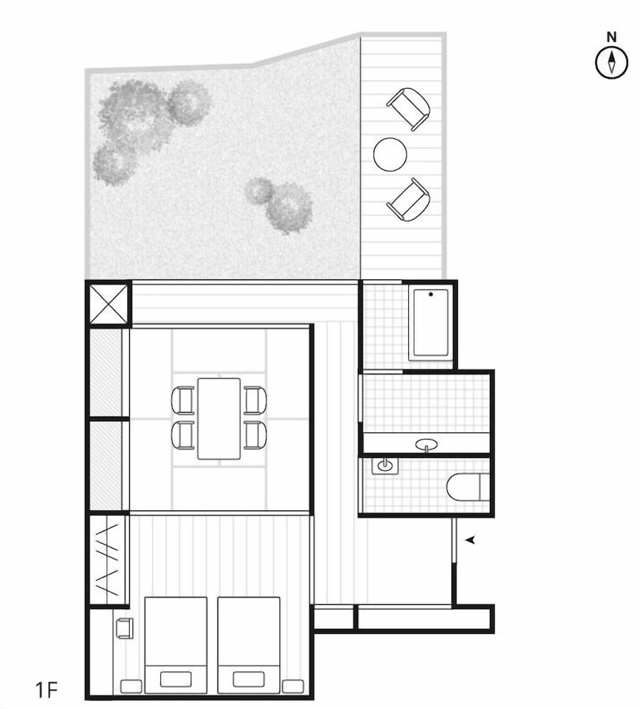 [KOURAI] ラグジュアリー ツインルーム ガーデンビュー 禁煙 (フロント施設から550m) 客室0 | NIPPONIA HOTEL 伊賀上野 城下町