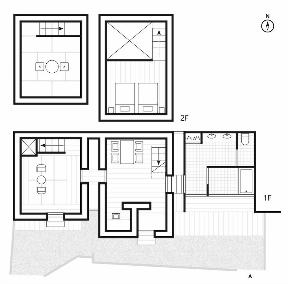 [MITAKE] スーペリア 4 人部屋 禁煙 (フロント施設から850m) 客室1 | NIPPONIA HOTEL 伊賀上野 城下町