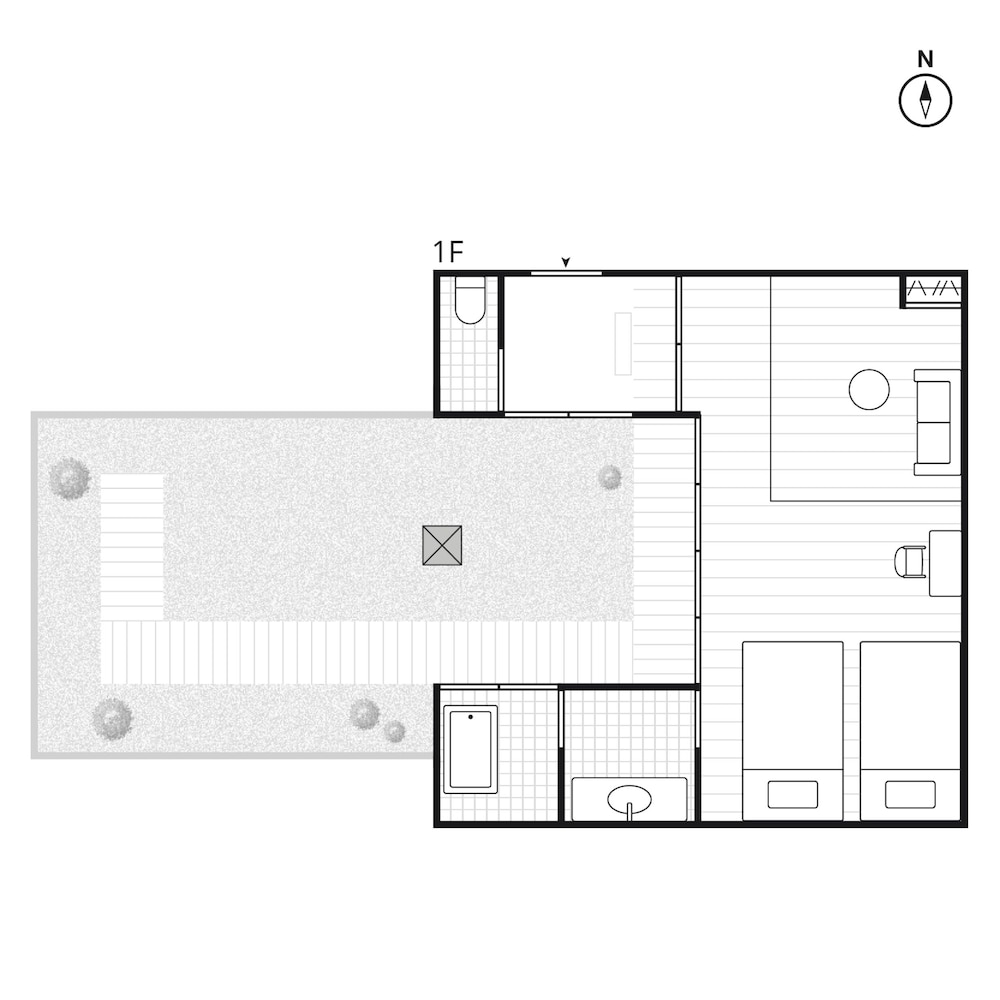 [NOMATSU] エリート　ツインルーム　ガーデンビュー禁煙 (フロント施設から400m) 客室0 | NIPPONIA HOTEL 伊賀上野 城下町