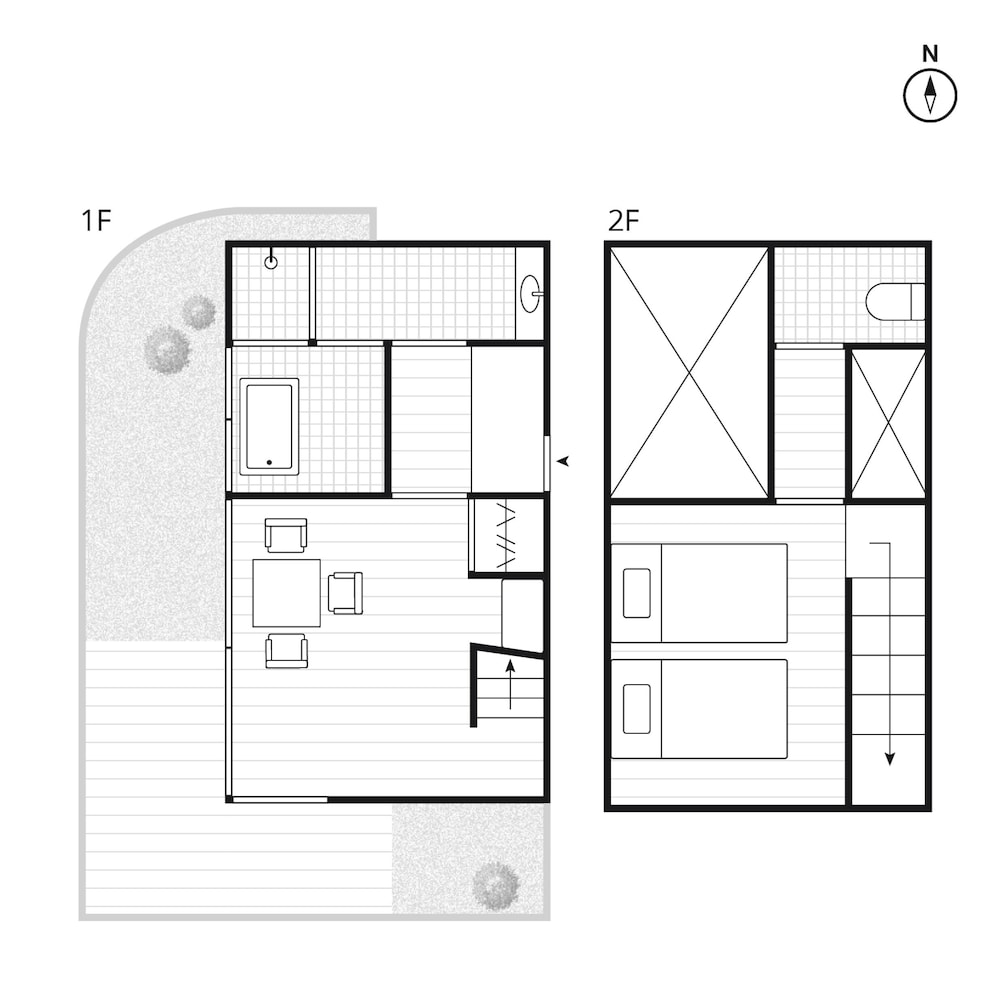 [NOMATSU] スーペリア　ツインルーム　ガーデンビュー　禁煙 (フロント施設から400m) 客室0 | NIPPONIA HOTEL 伊賀上野 城下町
