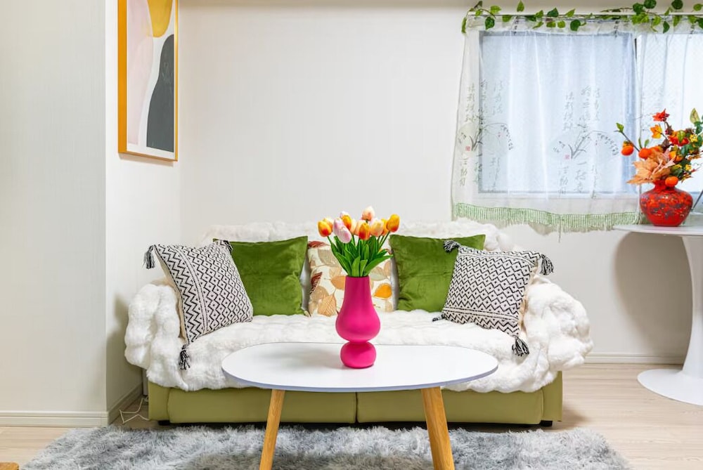 コンフォート アパートメント 2 ベッドルーム 禁煙 (202) リビング エリア5 | New 上野駅 徒歩 7 分 稲荷町