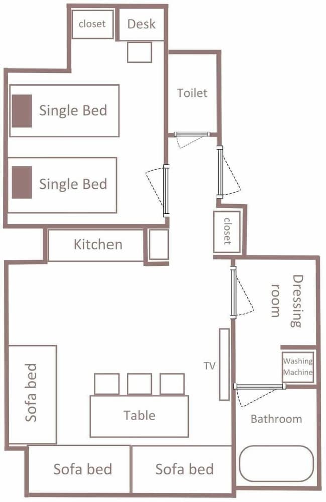 スーペリア アパートメント フロアマップ0 | Minn 烏丸五条 京都 Station North