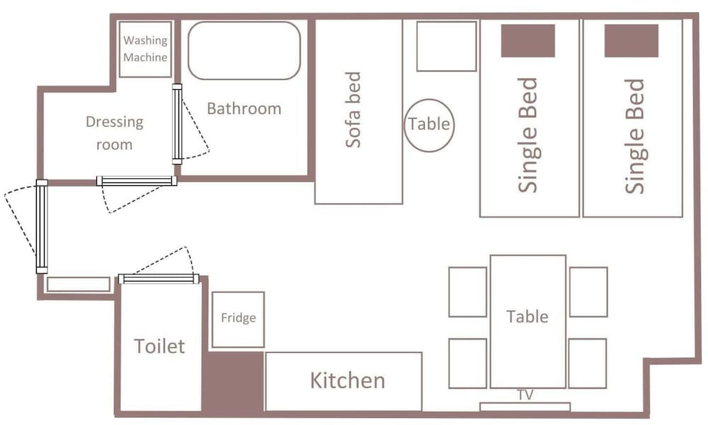 スタンダード アパートメント フロアマップ0 | Minn 烏丸五条 京都 Station North