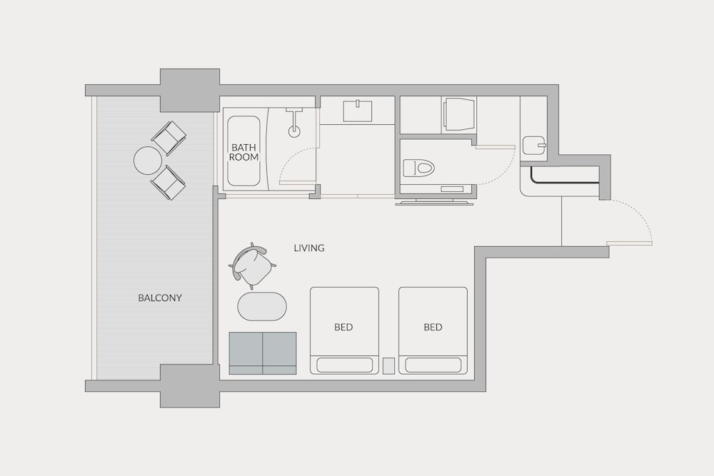 ツイン 禁煙 客室1 | edit x seven 富士御殿場