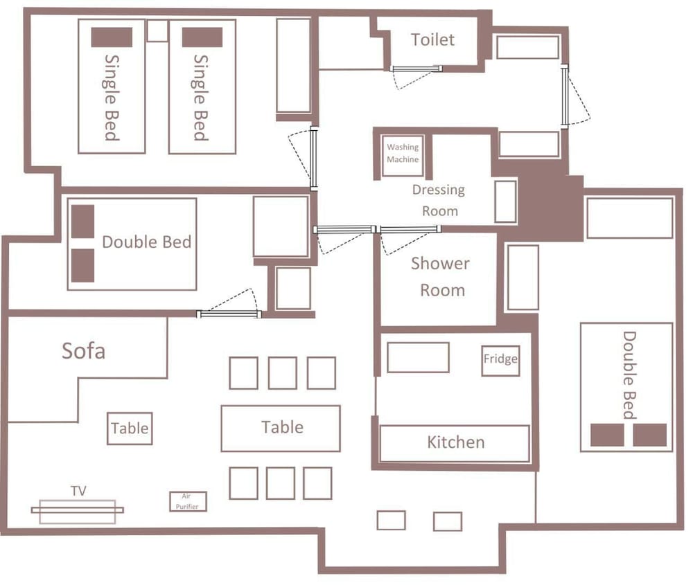 プレミアム アパートメント フロアマップ0 | Minn 北広島 Station East