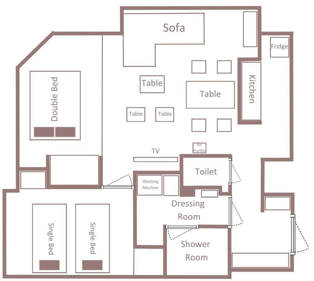 デラックス アパートメント フロアマップ0 | Minn 北広島 Station East