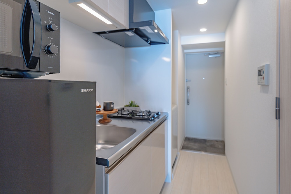 スーペリア ダブルルーム ダブルベッド 1 台ソファーベッド付き 禁煙 バルコニー 専用キッチン0 | Apartment Hotel 11 Osaka Dome