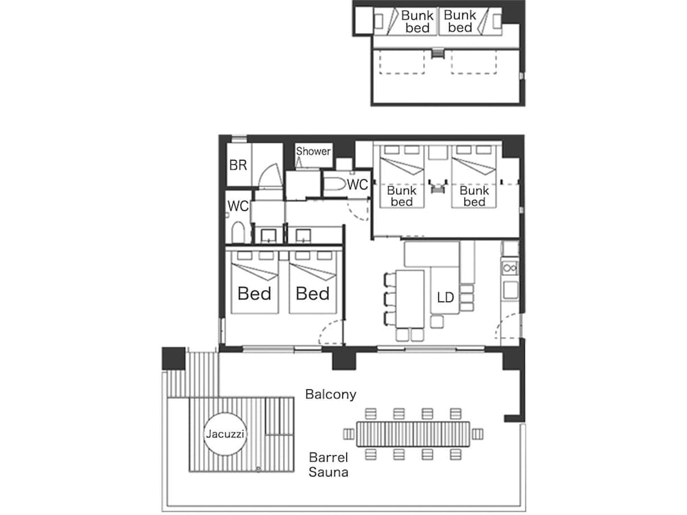 プライベートサウナ・ジャグジー付き スイートルーム 禁煙 客室5 | レイサー沖縄那覇美栄橋