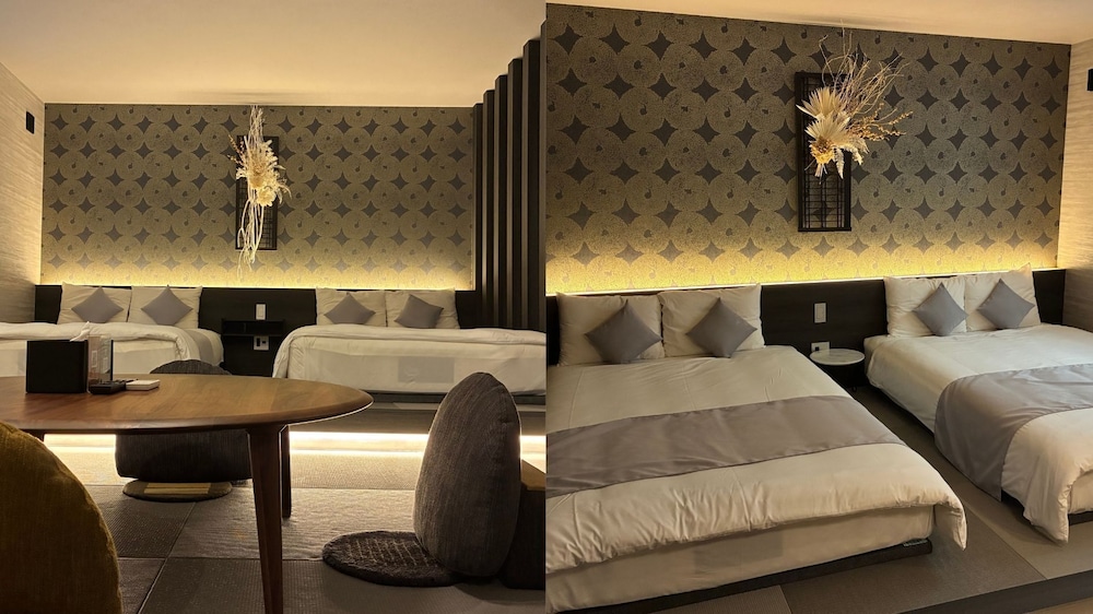 アパートメント ダブルベッド 2 台 禁煙 客室3 | BEPPU 乃音