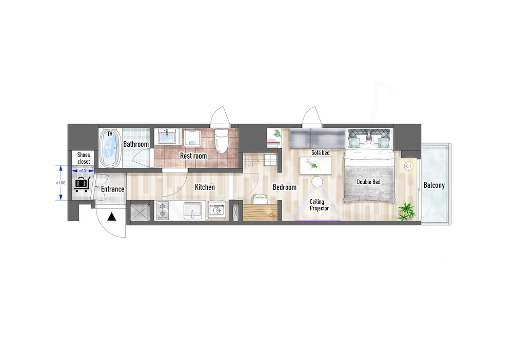 シティ アパートメント 客室11 | リヴシティ錦糸町参番館