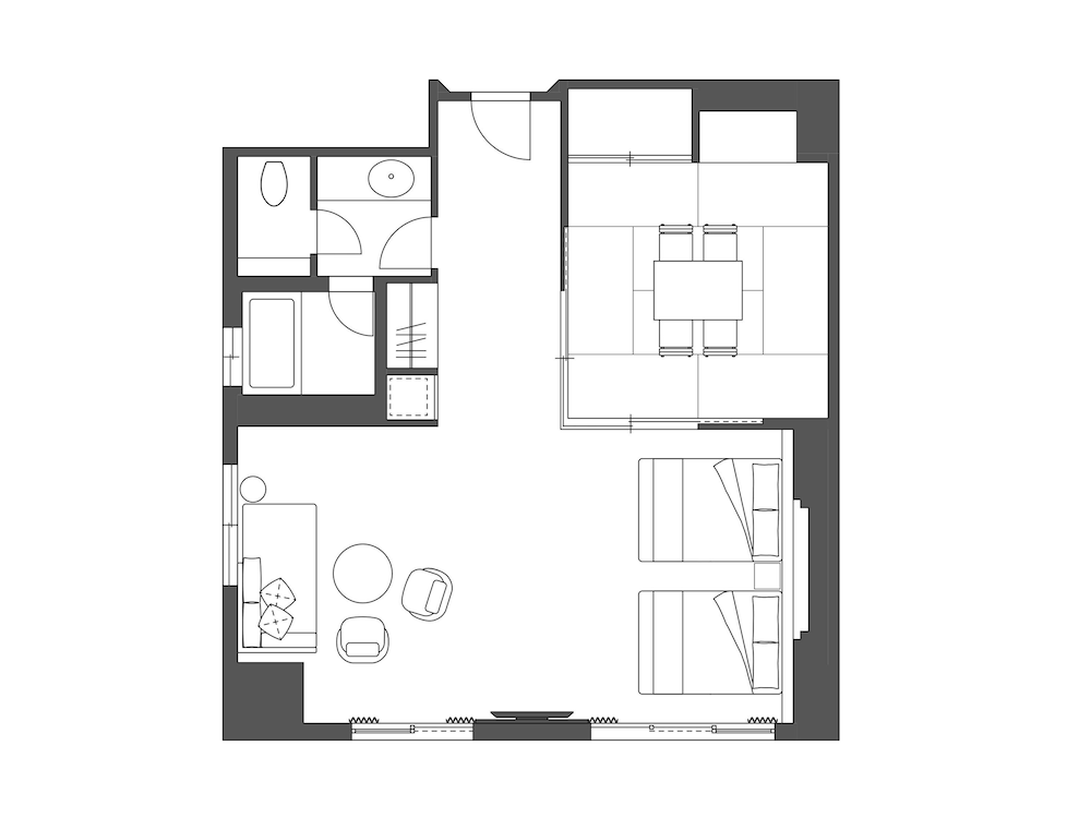 スイート(和洋室) [禁煙] 客室6 | 山中温泉河鹿荘