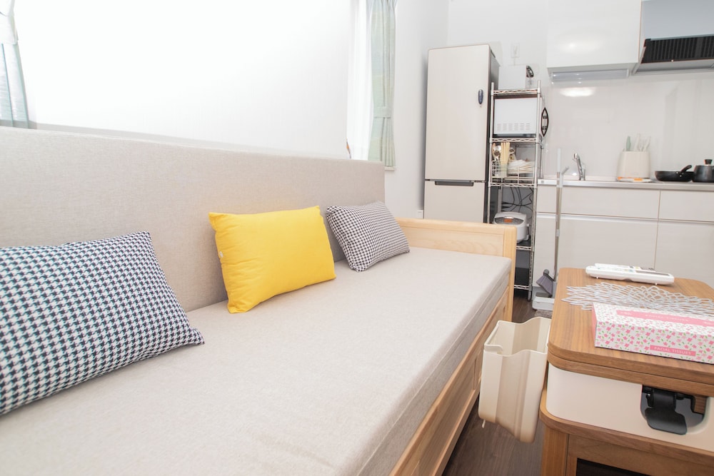 コンフォート アパートメント ダブルベッド 1 台ソファーベッド付き シティビュー 専用キッチン15 | 东京民宿 御縁宿