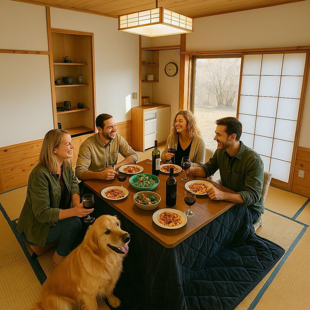 ベーシック トリプルルーム リビング エリア5 | ゲストハウス＆シェアハウス カリマ安曇沓掛