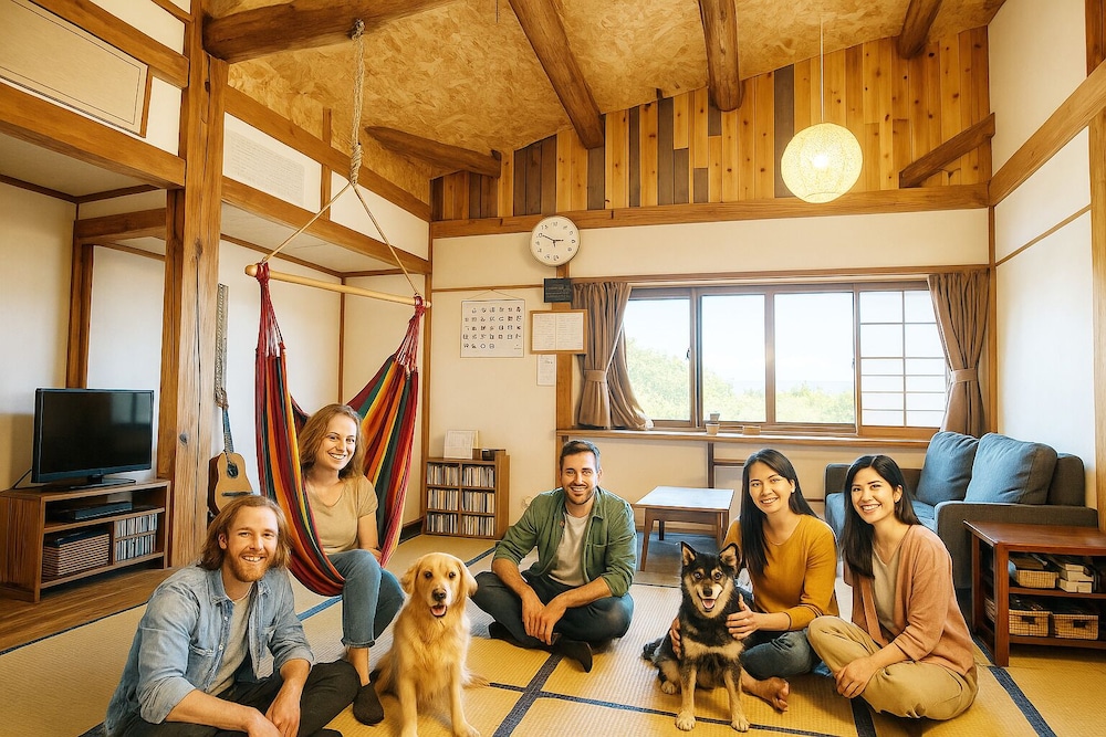 ベーシック トリプルルーム リビング エリア3 | ゲストハウス＆シェアハウス カリマ安曇沓掛