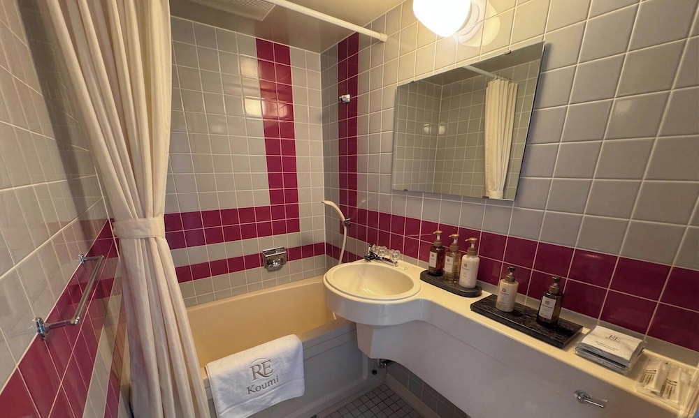 エコノミー ツインルーム 禁煙 マウンテンビュー バスルーム2 | リゾートイン・ブローニュ