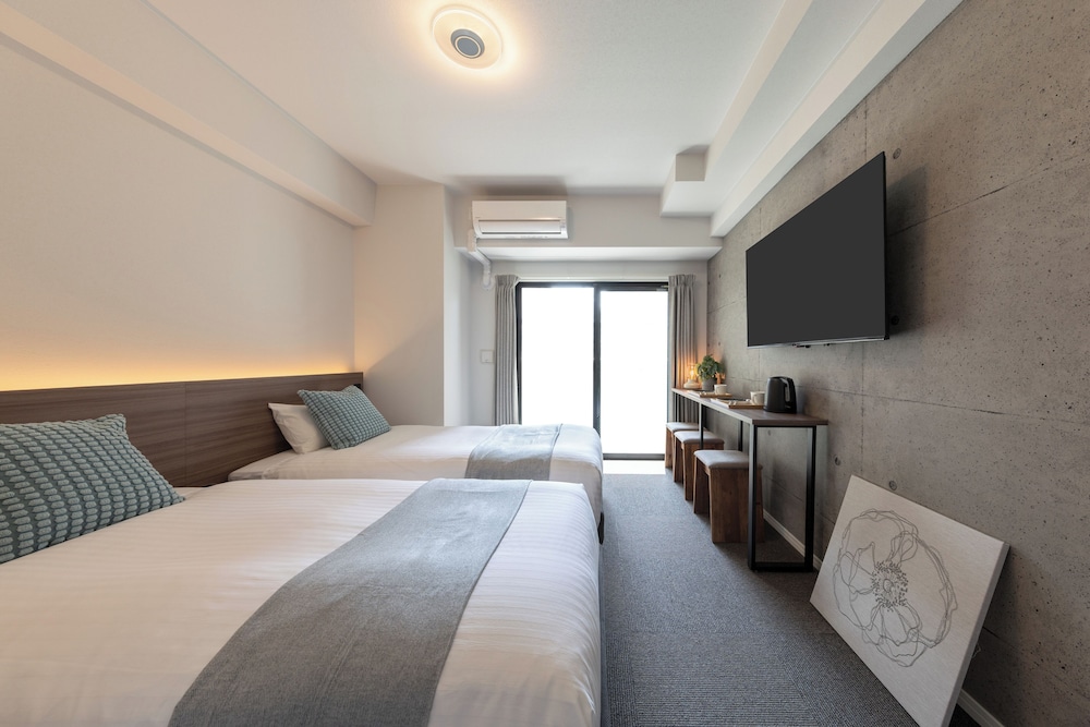 スタンダード ツインルーム 禁煙 (202) 客室1 | Living like Hotel 博多駅南