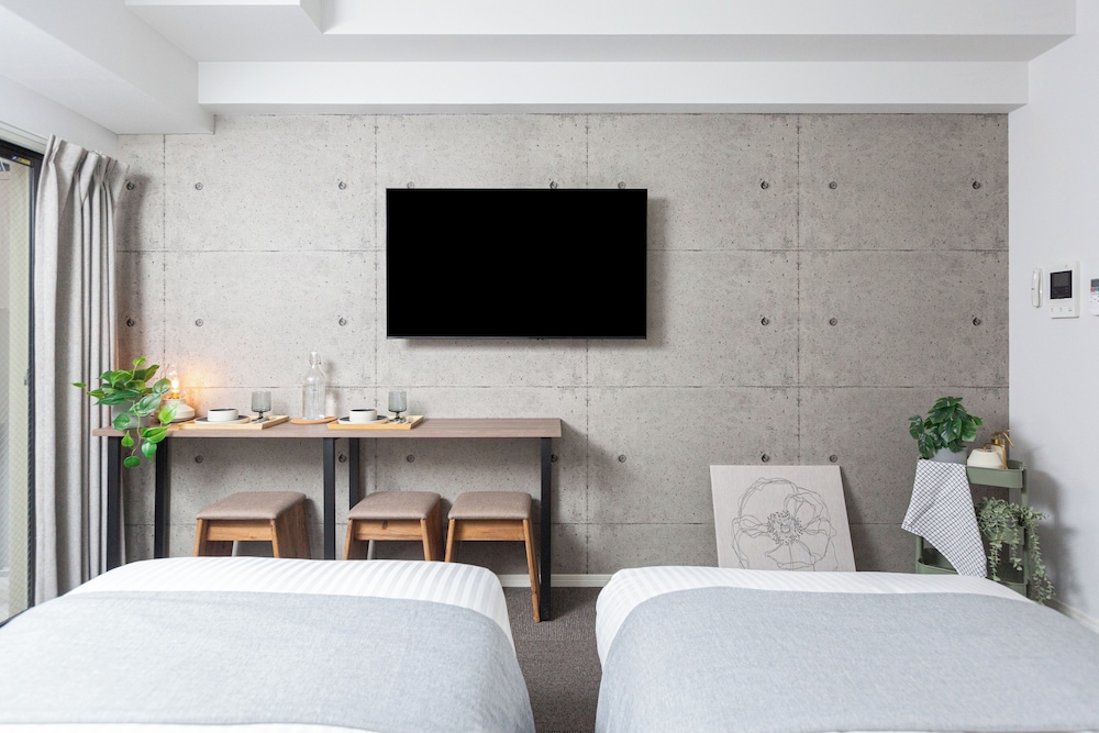 スタンダード ツインルーム 禁煙 (202) 客室3 | Living like Hotel 博多駅南