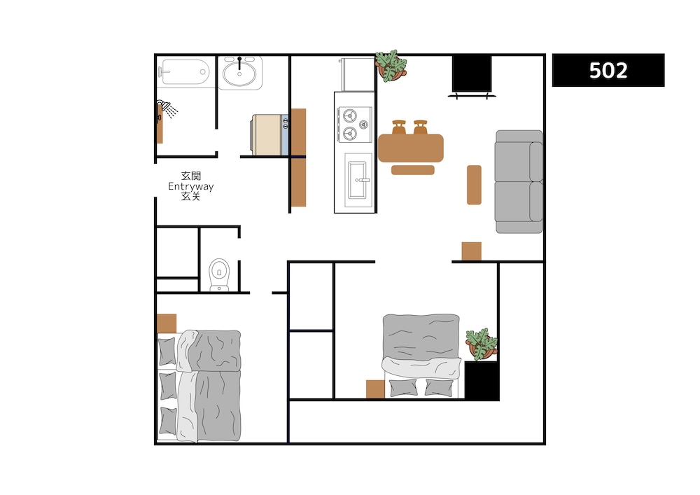 客室1 | STARRY STAY SUITE IMPROVE NISHIMAGOME 客室1 | STARRY STAY SUITE IMPROVE NISHIMAGOME