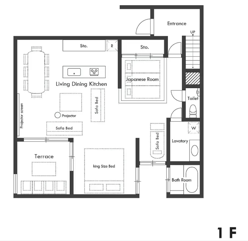 1階 ダイニングスイート 禁煙 (現在BBQ利用不可) 客室8 | MUSASHI Condo Shinjuku