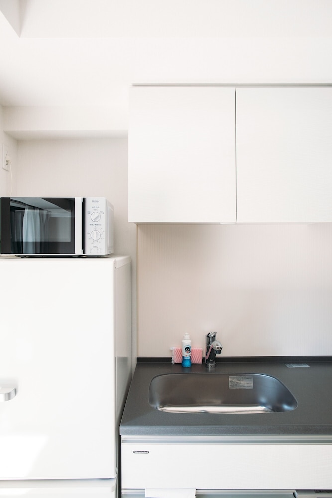 ダブルルーム ダブルベッド 1 台ソファーベッド付き 禁煙 専用キッチン4 | Dash Living Nihonbashi