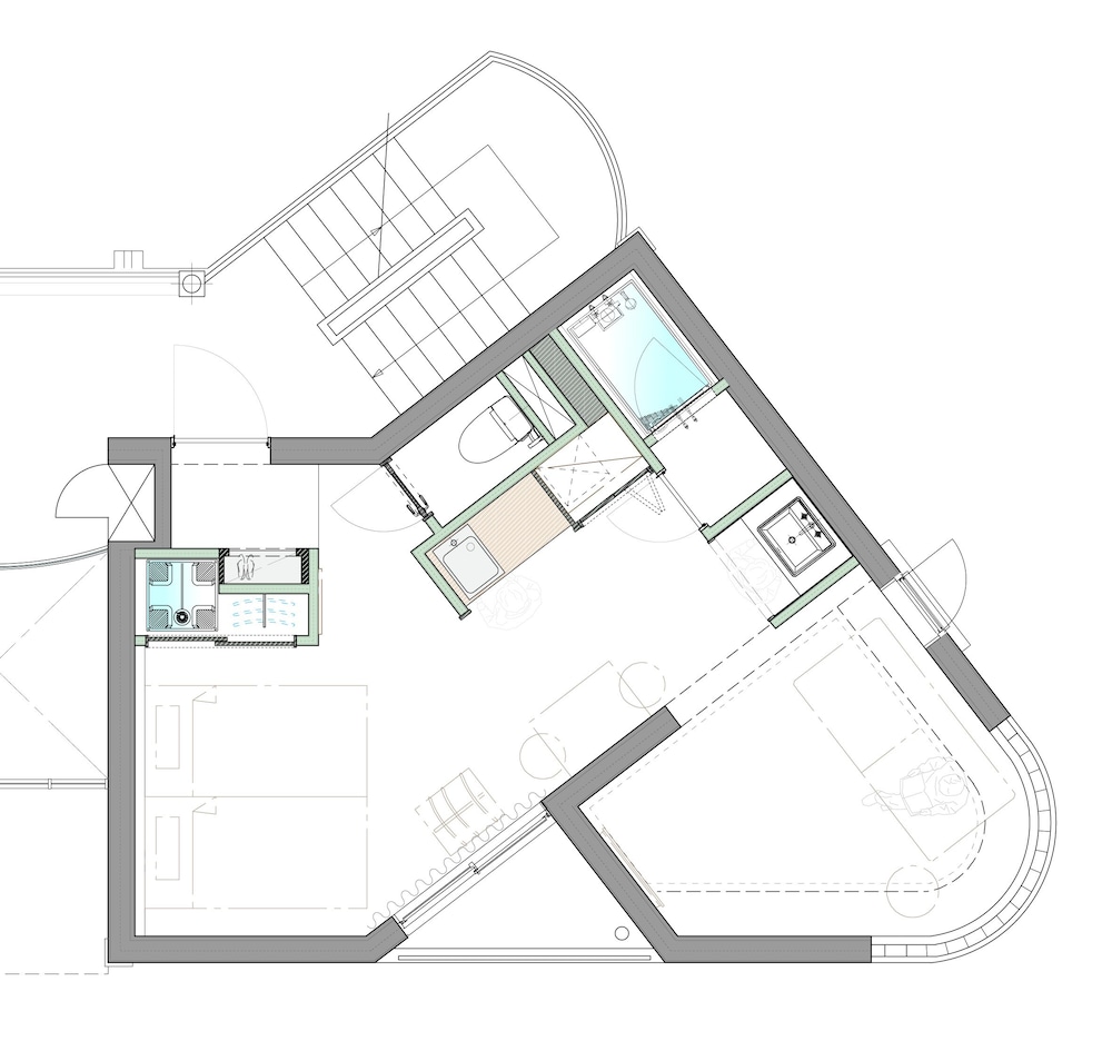 デラックス スイート 1 ベッドルーム 禁煙 バルコニー 客室10 | Q-ROOMS. HARAJUKU