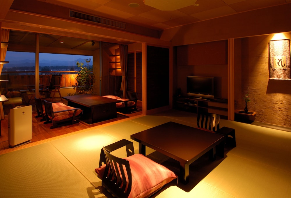 スイートA 露天風呂付 和洋室 禁煙 客室2 | 瑠璃光