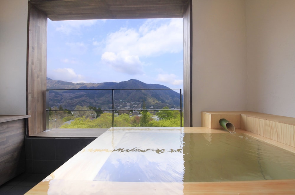 スーペリア ツインルーム ベッド (複数台) 専用バスルーム マウンテンビュー 部屋からの景観0 | 箱根強羅 別邸今宵