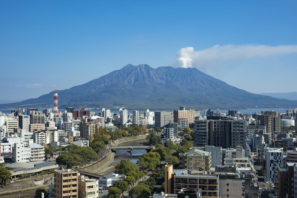 ダブルルーム 桜島ビュー 禁煙 部屋からの景観0 | ソラリア西鉄ホテル鹿児島