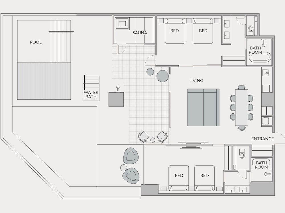 ガーデンプールスイート(EAST棟) 禁煙 部屋からの景観0 | edit x seven 瀬戸内小豆島