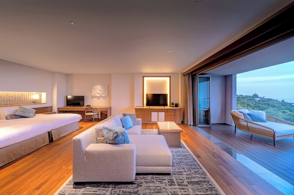 [西棟] 温泉露天 プレミアテラスツイン 禁煙 | 伊豆ホテル リゾート＆スパ