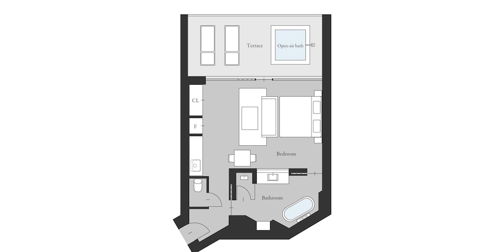 デラックス ダブルルーム オーシャンビュー 温泉あり 禁煙 フロアマップ0 | UMITO 熱海別邸