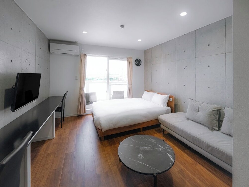 スタジオアパートメント(ダブルベッド+ソファベッド1台, キッチン付, 最大3名) 禁煙 客室3 | メーアレジデンスホテル 宮古空港前 – Meer Residence Hotel Miyako Airport –