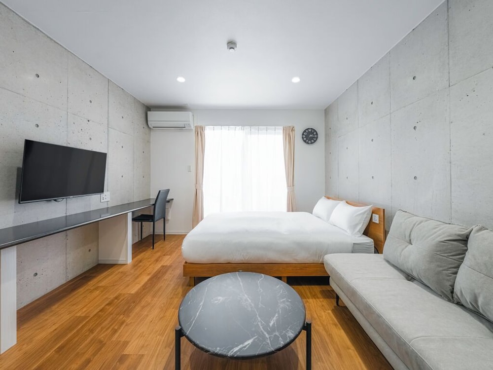 スタジオアパートメント(ダブルベッド+ソファベッド1台, キッチン付, 最大3名) 禁煙 | メーアレジデンスホテル 宮古空港前 – Meer Residence Hotel Miyako Airport –