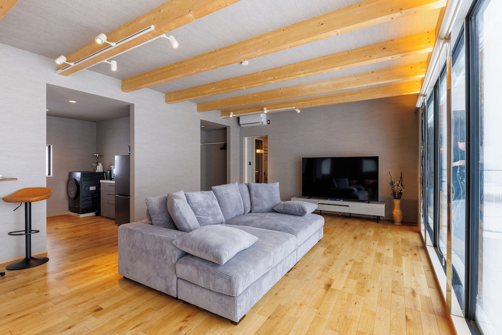 ヴィラ バルコニー ビーチビュー リビング エリア5 | Yunagi 夕凪