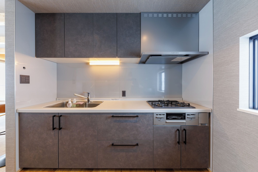 ヴィラ バルコニー ビーチビュー 専用キッチン0 | Yunagi 夕凪