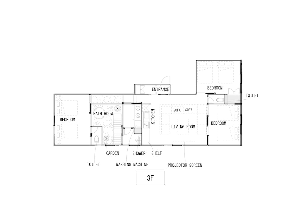 ヴィラ 客室内のダイニングエリア3 | 今昔荘 大阪 天保山 -米商・魚商ｰ