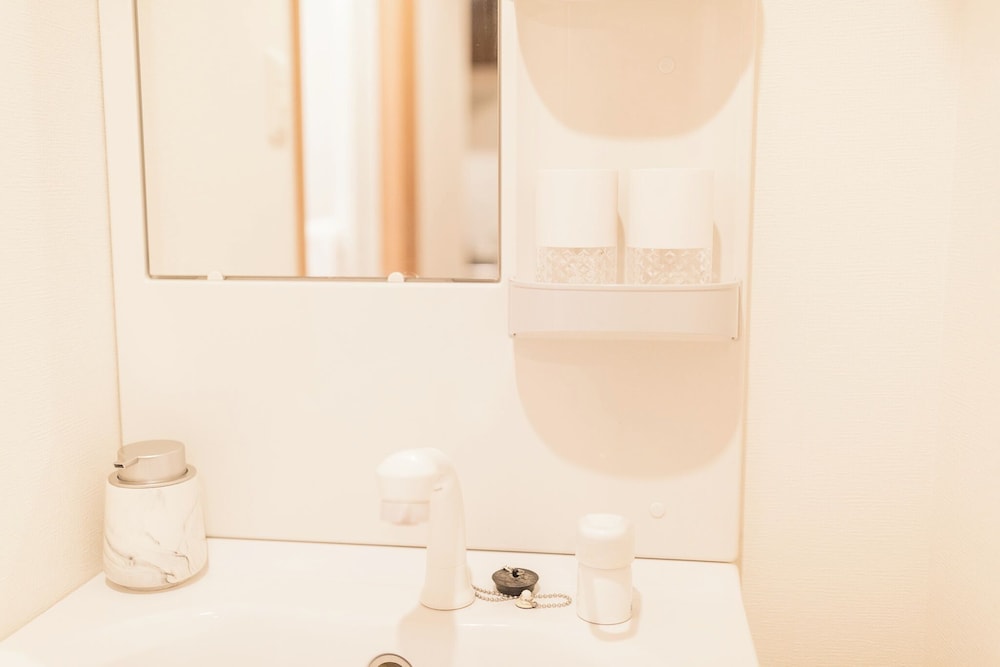 ファミリー アパートメント バルコニー シティビュー バスルームのシンク1 | b&今里店