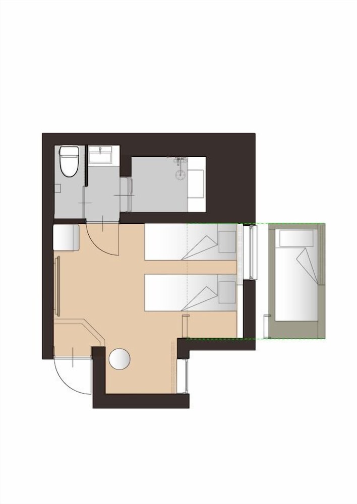 トリプルルーム 禁煙 電子レンジ 客室3 | EISEI STAY Ikebukuro Nishi