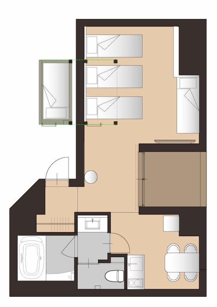 ファミリー スイート シティビュー 客室1 | EISEI STAY Ikebukuro Nishi