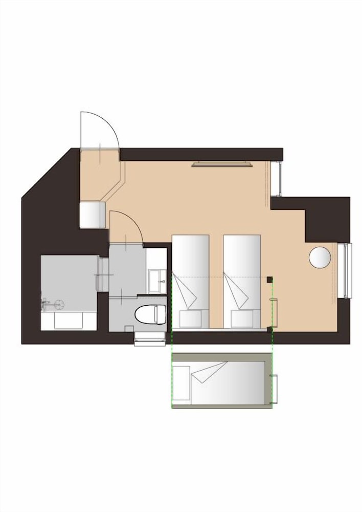 トリプルルーム 禁煙 電子レンジ 客室2 | EISEI STAY Ikebukuro Nishi