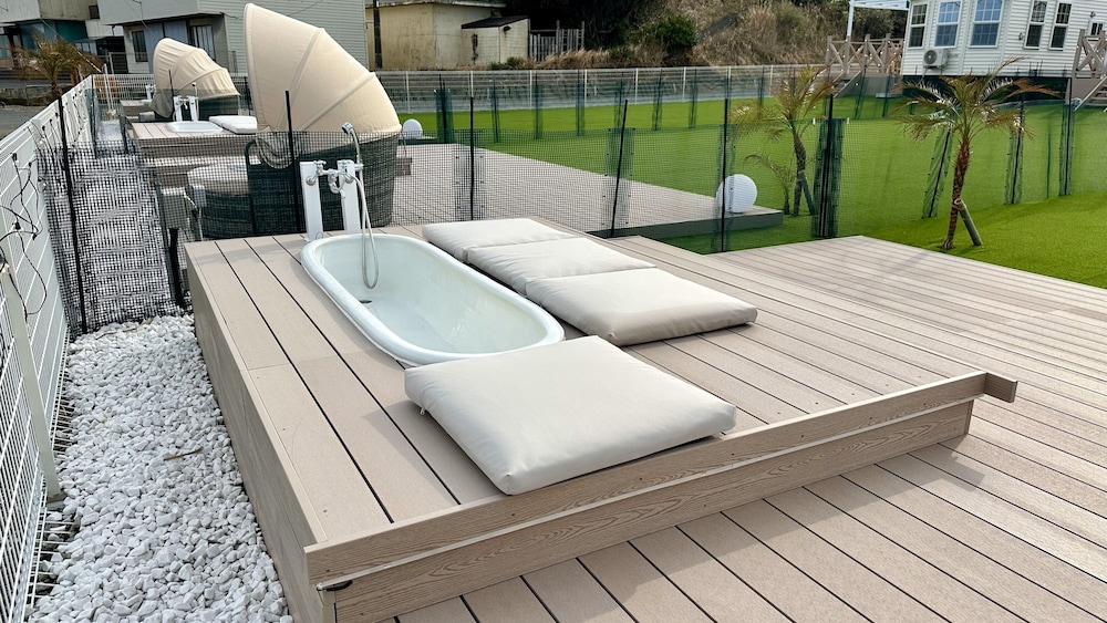 パーム (最大4名), 禁煙：屋上付き, 足湯, 焚火＆BBQグリル完備 客室の設備とサービス2 | Solana銚子犬吠埼