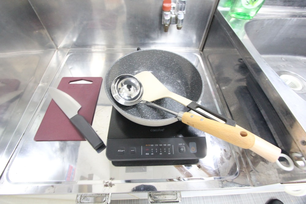 ベーシック ダブルルーム 専用キッチン3 | LUANA HOTEL 池袋東長崎