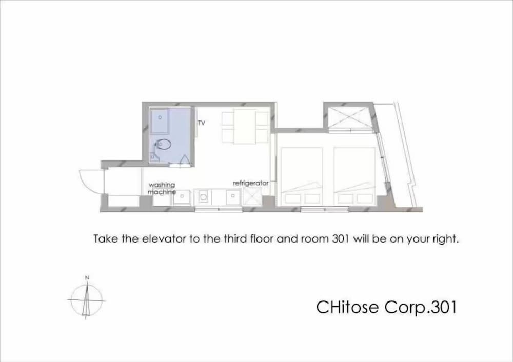 ちとせコーポ 402号室 リビング エリア1 | CHITOSE CORPO