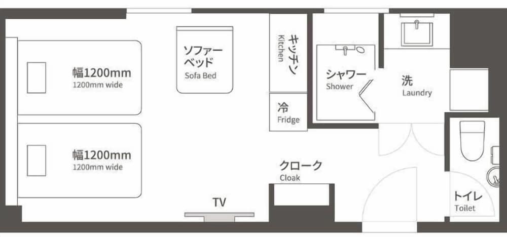 スタンダード ツイン 禁煙 | EN The HOUSE Asakusa Nitenmon