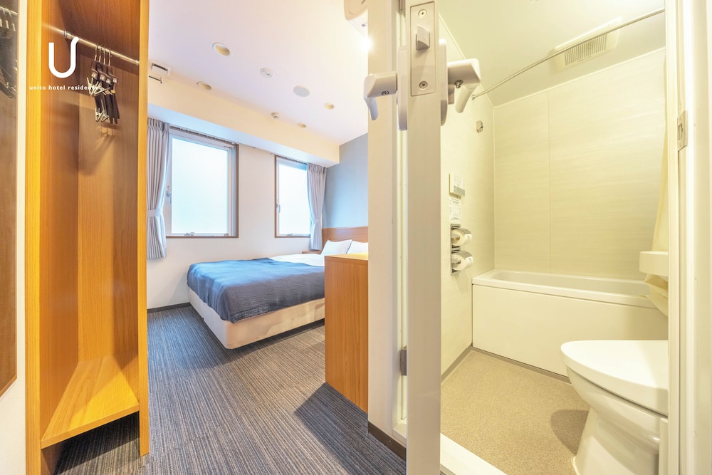 ダブルルーム 客室1 | unito hotel residence Kyoto Station North